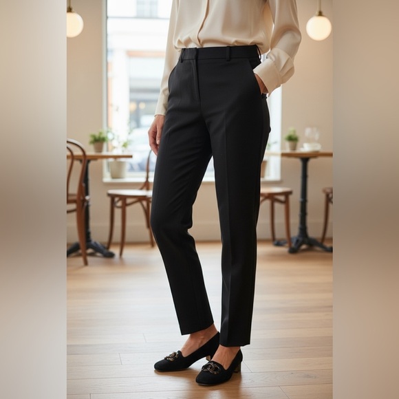 Salvatore Ferragamo Black Suede Pumps with Tortoiseshell Accent Size 9 - Picture 2 of 16